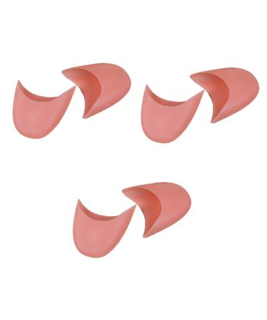 NOLITOY 3 Pairs Shoe Inserts Fore Foot Cushion Silicone Tiptoe Cover Protective Sleeve Toes Cover Ffore Foot Sole Silicone Toe Pads Forefoot Pad Insole Toe Cap Care