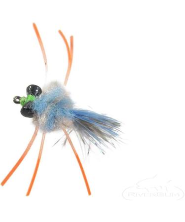 RiverBum Redfish Flies Assortment Kit with Fly Box - 15 Piece Crazy Charlie, Shrimp, and Crab Flies for Fly Fishing - Buy Online on GoSupps.com