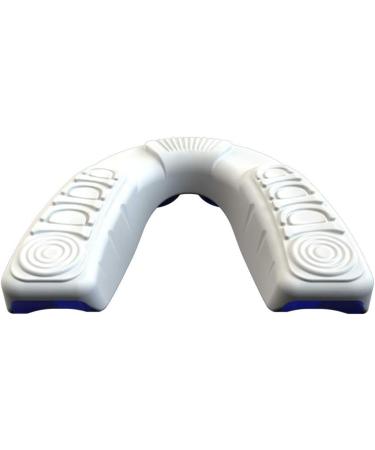 COOLLO SPORTS Boil and Bite Mouth Guard for Football, Hockey, Rugby - Trans. & White Adult (Ages 11+) | Custom Fit Sport Mouthpiece with Free Case - Buy Online on GoSupps.com