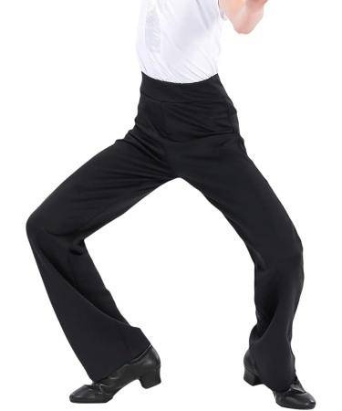 Libaobaoyo Boys Ballroom Dance Pants | Slim Fit Professional Dancewear for Kids 13-14 Years - Buy Online on GoSupps.com