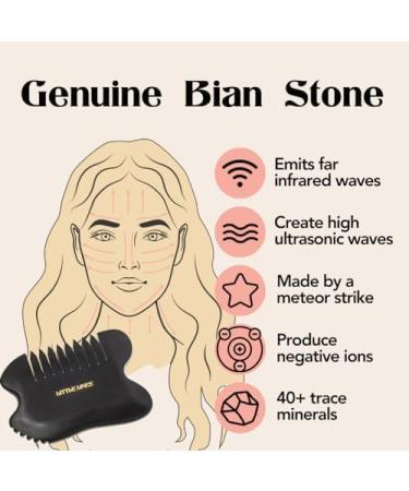 Beauty Remedy Stone Bian Gua Sha - Facial Massage Tool for Skin Care Sculpting & Lymphatic Drainage | Reduce Wrinkles & Puffiness - Buy Online on GoSupps.com