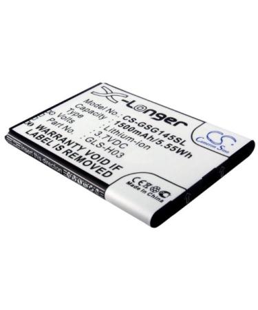 Replacement Battery Compatible with GSmart G1345 Part Number: 29S00-60AR0-B30S GLS-H03 1500mAh/3.7V