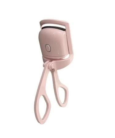Heat Lash Curler Hot Rechargeable Asian Eyelash Curler Travel Small Rapid Rated Heated Eyelash Curler Easy to Use (pink)