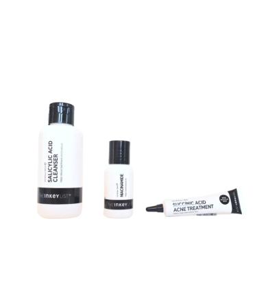 INKEY List Back to Basics: Acne Skincare Set | Salicylic Acid Cleanser Niacinamide Serum & Succinic Acid Treatment | Buy Internationally - Buy Online on GoSupps.com