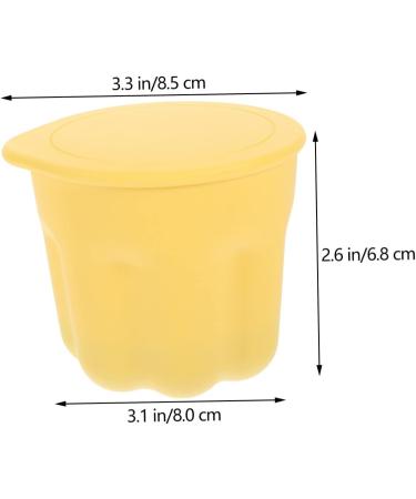 DRESSOOS 1set Makeup Brush Cleaning Bowl Makeup Brush Cleaning Kit Brush Rinsing Pad Brush Cleaning Tool Makeup Brush Washer Bowl Makeup Tool Cleaner Make Brush Cleaning Bowl Cosmetic Pp 8.5X8X6.8CM Yellow - Buy Online on GoSupps.com