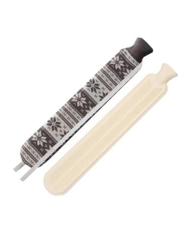 MYAMIA 52cm Long Hot Water Bags with Handbag Cover 1L Large Rubber Hot Water Bags Waist Neck Portable Warm Bag X