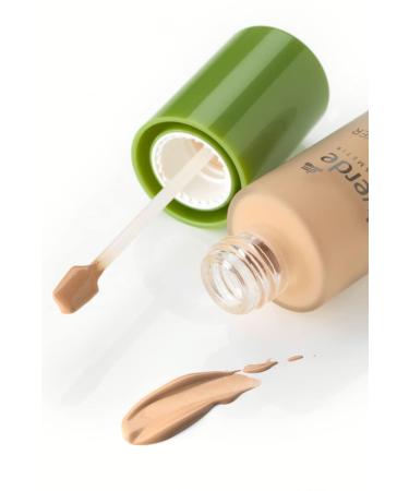 alverde NATURAL COSMETICS Perfect Cover Foundation & Concealer Caramel 40 - Vegan 20 ml | Flawless Finish for All Skin Types - Buy Online on GoSupps.com