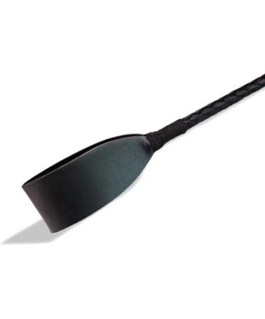 Aisto 18 Inch Riding Crop with Double Slapper | Leather Equestrian Jump Bat in Black Purple - Buy Online on GoSupps.com