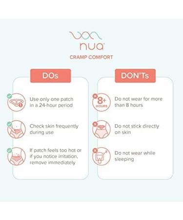 Nua Cramp Comfort || Pack of 3 Heat Patches for Period Pain and Cramps || 100% Natural Ingredients and Portable || 8 Hours Pain Relief || Quick Relief from Menstrual Pain - Buy Online on GoSupps.com