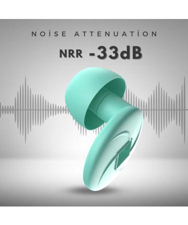 Ear Plugs for Sleeping Noise Cancelling-NRR 33db- Noise Reduction Easy sleep Silicone EarPlugs for Sound Insulation Hearing protection Earplugs concert work 8 Ear Tips with carry case Turquoise (Turquoise One Size) Turquoise One Size - Buy Online on GoSupps.com