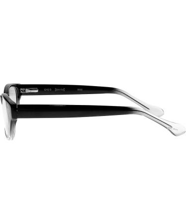 Clear Glass Reading Glasses with Real Glass Lenses | Stylish Acetate Frames | Magnification +0.25 to +3.00 - Buy Online on GoSupps.com