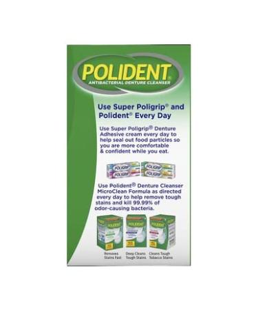 Polident Overnight 40ct - Strong Comfortable Denture Care for All Night Wear | Fast International Shipping - Buy Online on GoSupps.com