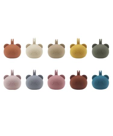 Schnullerbox | Silicone Pacifier Storage Box | Bear Design | Baby Pacifier Holder with Chain | Free Shipping Internationally - Buy Online on GoSupps.com