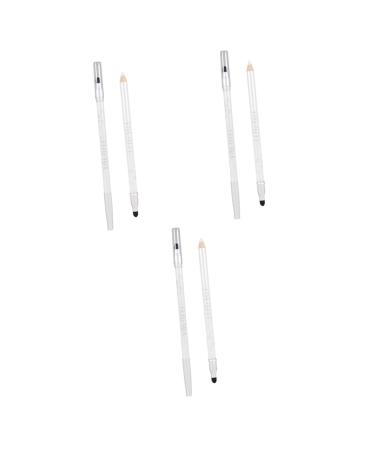 Didiseaon 3pcs Lying Silkworm Pen Double Head Eye Shadow Pen Eye Shadow Pencil No Smudge Makeup mediumx3pcs Whitex3pcs