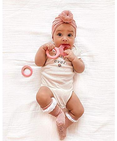 TWISTSHAKE Teething Ring for Baby - BPA Free Pastel Light Pink Suitable from 1 Month | Shop Internationally - Buy Online on GoSupps.com