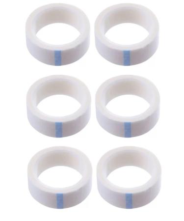 6 Rolls Micropore Surgical Tape Microporous Tape 1.25cm X 9.1m Self-Adhesive First Aid Medical Tape Hypoallergenic Earring Earring Cover Up Tape (White) Multicolor - Buy Online on GoSupps.com