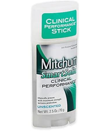 Mitchum Smart Solid Anti-Perspirant Deodorant Unscented 2.50 oz - Pack of 5 - Buy Online on GoSupps.com