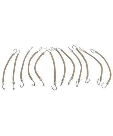 Efalock Professional hair ties brown 10 cm 12 pieces