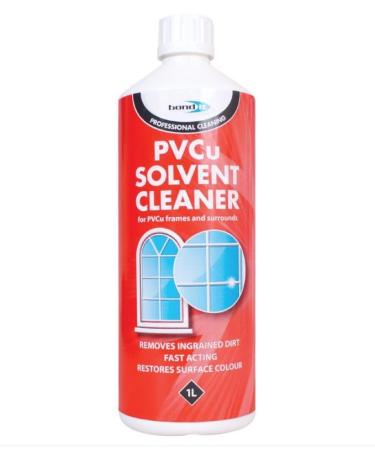 Bond It Solvent Cleaner PVC Upvc PVCu Windows Doors & Conservatory Fascias Cleaning Fast Acting Removes Ingrained Dirt 1L