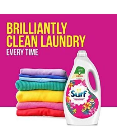 Surf Tropical Lily & Ylang Ylang Professional Biological Detergent | Fresh & Clean Washing | Long Lasting Fragrance | 5L - Buy Online on GoSupps.com