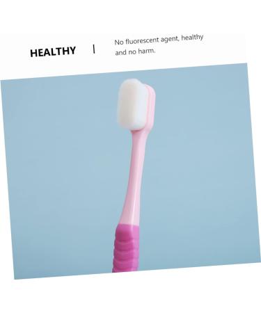 Minkissy 4-Piece Portable Toothbrush Set for Kids & Adults Soft Fur Design for Dental Hygiene | Ideal for Travel & Home Use - Buy Online on GoSupps.com