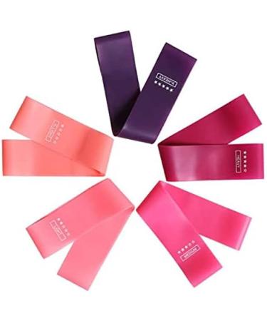 Resistance Loop Bands Workout 5 Levels Band Loop Set for Exercise Fitness Legs Yoga Pilates Strength Training & Physical Therapy - Buy Online on GoSupps.com