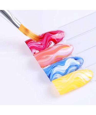 6 Ombre Brush Set - Baby Boomer Fringe Course & Gel Nail Art Brushes for Perfect Pigment Rendering - Buy Online on GoSupps.com