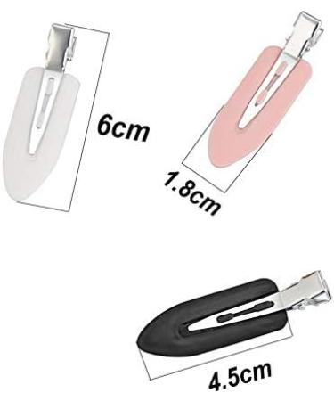 JeoPoom Hairpin Set - 9 Pcs No Bend & No Crease Clips for Hair Styling in White, Pink, and Black - Buy Online on GoSupps.com