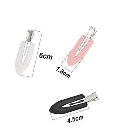 Jeopoom Seamless Hair Clip Set - 9 Pieces No Bend Curl Clips & Hair Pins for Perfect Styling (Black) - International Shipping Available - Buy Online on GoSupps.com