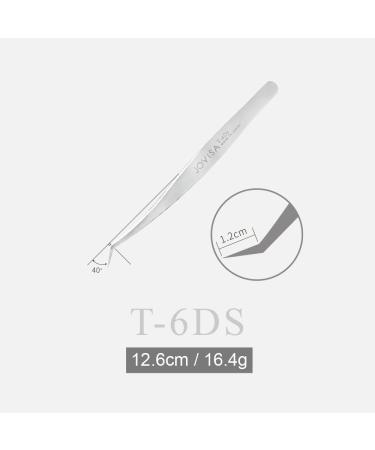 JOVISA T-6Ds Tweezer - Made In Japan SUS 304 Stainless Steel for Mega Volume 3D 6D Mink Eyelash Extensions - Buy Online on GoSupps.com