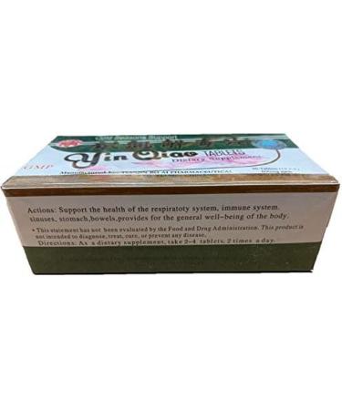 Yin Qiao Yin Chiao Chieh Tu Pien Cold & Flu Extra Strength 600MG - 2 Bottles (96 Tablets) - Buy Online on GoSupps.com