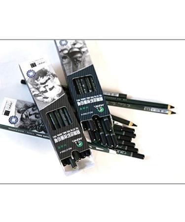 12pcs Charcoal Pencil Set with Free Cutting Paper Handle - Medium Black Charcoal Pencil C7350 - Buy Online on GoSupps.com