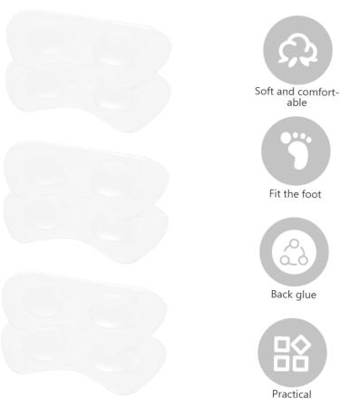 Beaupretty Heel Grips - 3 Pairs Self-Adhesive Shoe Padding & Cushions for Comfortable Walking - Buy Online on GoSupps.com