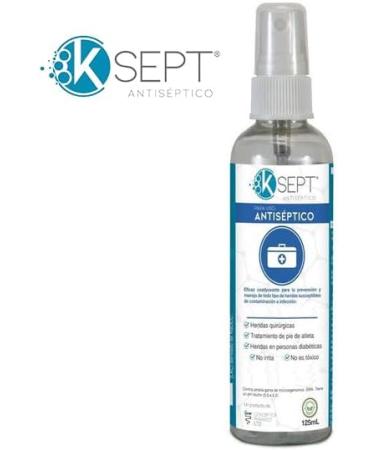 Ksept 750 ppm Broad Spectrum Antiseptic Sodium Troclosene NaDCC Bottle 125 ml. Spray - Buy Online on GoSupps.com