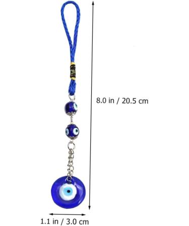 Zerodeko Key Chain Car Ornament Blue Eye Hamsa Turkish Hanging Ornament Devil Eye European and American House - Buy Online on GoSupps.com