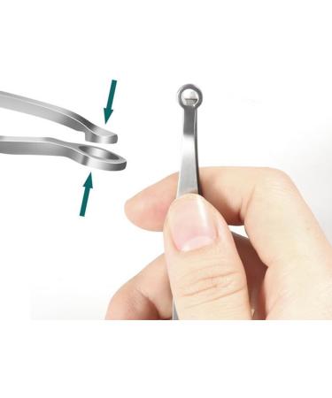 Nose Hair Trimmer for Women and Men Stainless Steel Precision Nose Hair Tweezer Ingrown Hair Tweezers Eyebrow Tweezers Eyelash Clipper Grooming Scissor Safe Round-Headed Hair Remover Tool (Silver) - Buy Online on GoSupps.com