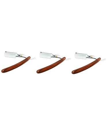 Angoily 3st men razor razor for men hairdresser razor razor for men maquina para afeitar hombre safe razor wooden metal manual man