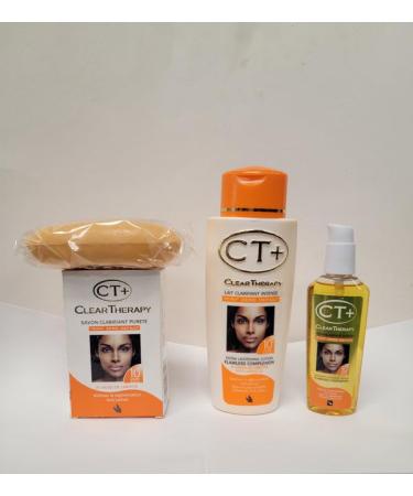 Generisch CT+ Clear Therapy Extra Lightening Carrot Oil Lotion 500ml + Soap + Oil