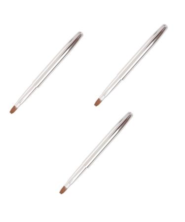 Beaupretty Makeup makeup brush portable lip brush Lip retractable lip brush lip gloss lip applicator silicone lipstick brush Eyeshadow brush makeupset pro tools luster travel Travel