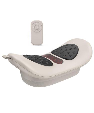 Lumbar vertebrae traction device lumbar correction extension 5 modes 2 adjustable temperature levels 16 intensity levels ergonomic curvature design for pain relief herniated disc