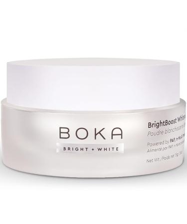 Boka Teeth Whitening Powder - Nano Hydroxyapatite Appropriate for Sensitive Teeth Whitening -Toothpaste Alternative with Essential Oils Has Probiotics Multivitamins & Aloe