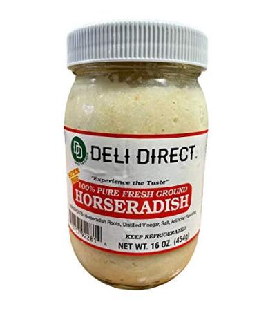 100% Super Hot Horseradish 16oz each 3 Jars (48oz) The Best Flavor with the Burn that goes away!