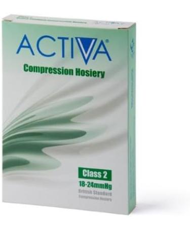 activa Class 2 Below Knee Support Stockings Open Toe X-Large - Closed Toe Black - Buy Online on GoSupps.com