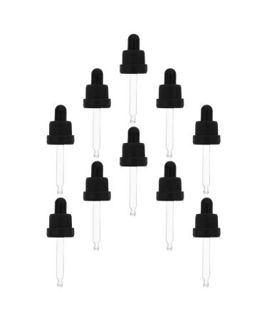 Healifty Glass Dropper Glass Dropper Glass Dropper 10 Sets Essential Oil Dropper Head Cosmetic Liquid Containers Plastic Pressure Ring Plastic Pipettes Plastic Pipettes Plastic Pipettes