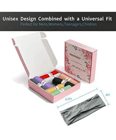 8 Pack Women's Yoga Headbands - Sweat Bands for Sports & Workouts - Buy Online on GoSupps.com