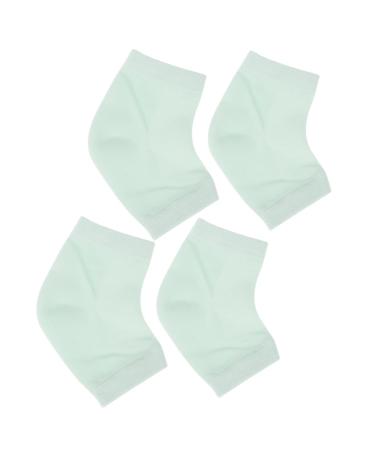 2 Pairs Breathable Socks Moisturizing Socks Silicone Gel Oil Socks Set Plantar Silicone Heel Sock Heel Socks Moisturizing Gel Socks Anti-Crack Socks Heel Anti-Crack Socks