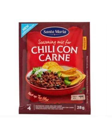 Santa Maria Tex Mex Chili Con Carne Medium Spice Mix 28g - A Spice Blend That Adds A Full Spicy Flavor To Chili Con Carne