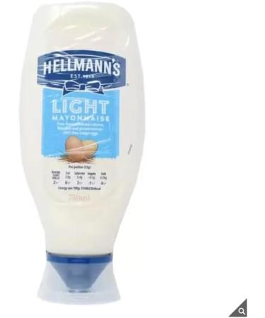 Hellmann's Light Squeezy Mayonnaise- Made with 100% free range eggs - Good source of omega 3 - Suitable for vegetarians - Free from artificial colours flavours and preservatives - 2 x 750ml - Buy Online on GoSupps.com