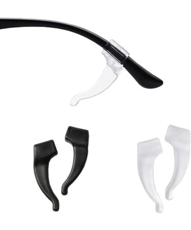 Anawakia Anti-Slip Glasses Holder - 20 Pairs Silicone Retainers & Temple Hooks - Black | International Shipping Available - Buy Online on GoSupps.com