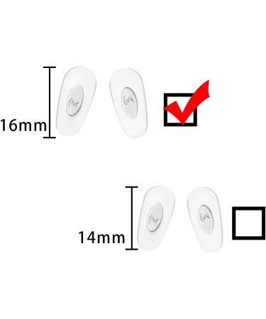 Replacement Push-in Nose Pads for RayBan Sunglasses - Silver - Buy Online on GoSupps.com